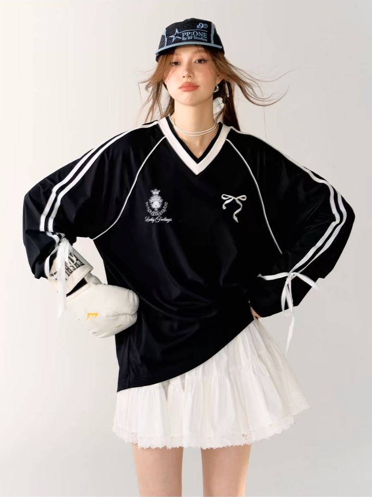 Winter Clothing Aesthetic - HOUZHOU Vintage Y2k Women Sports T-shirts