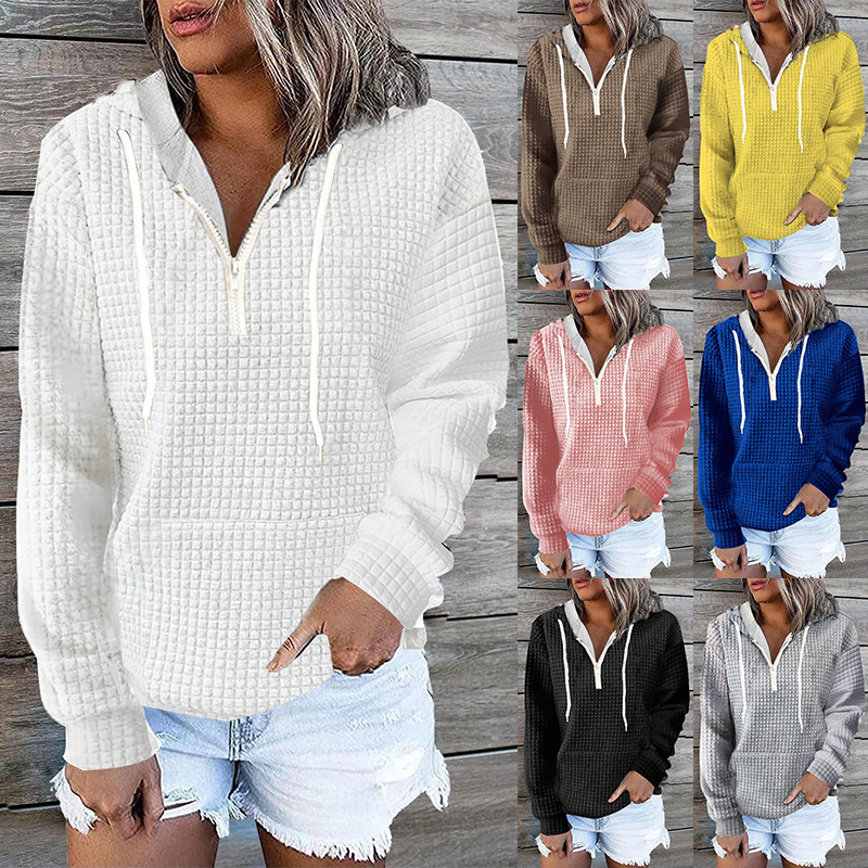 Winter Clothing Color - Plus size women's clothing hoodies casual