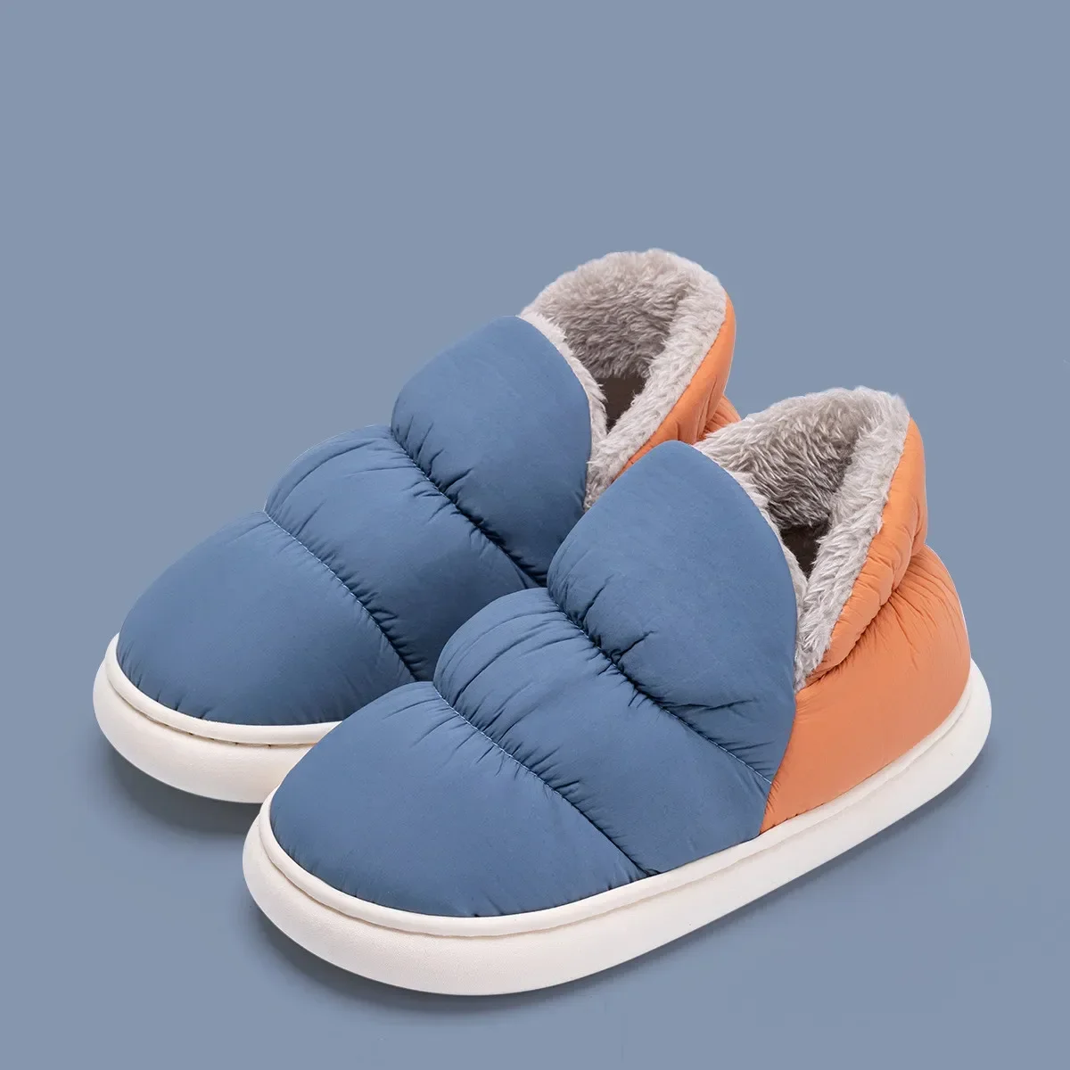 Winter Cloth - Women Men Slippers Winter Down Cloth