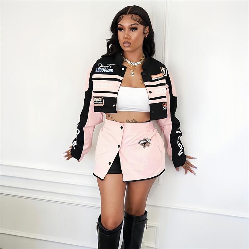 HLJ Letter Print Two Piece Out - Winter Clothing Design recension och pris
