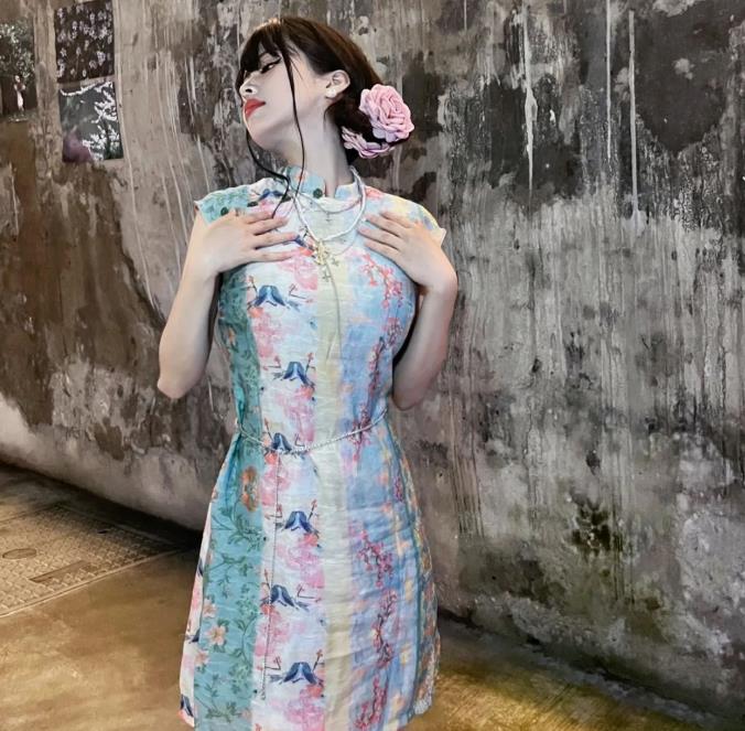 Vintage Cheongsam High Waist P - Winter Clothing Aesthetic recension och pris