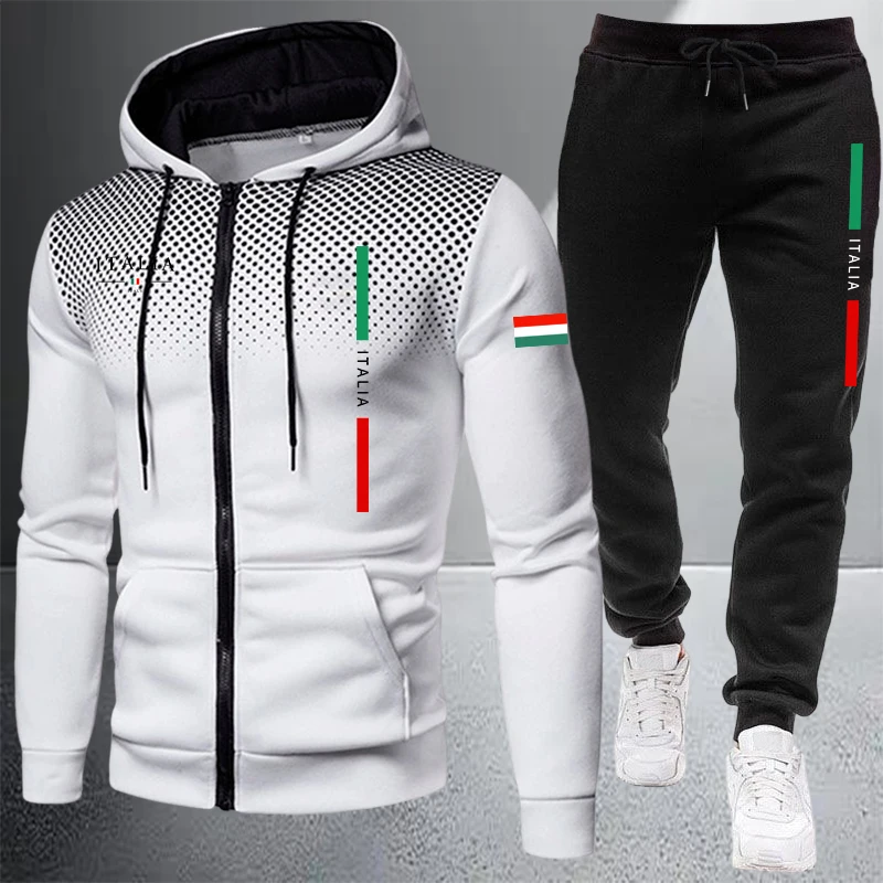 Men's Tracksuit Casual Zip Hoo - Winter Clothing Design recension och pris