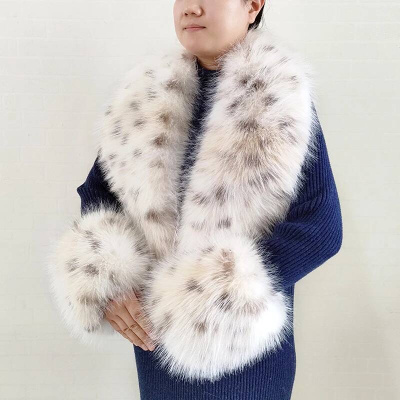 Large Women Faux Fox Fur Scarf - Winter Clothing Design recension och pris