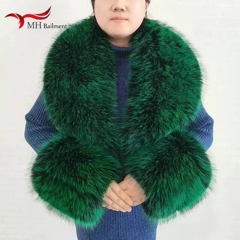 Large Women Faux Fox Fur Scarf - Winter Clothing Design recension och pris