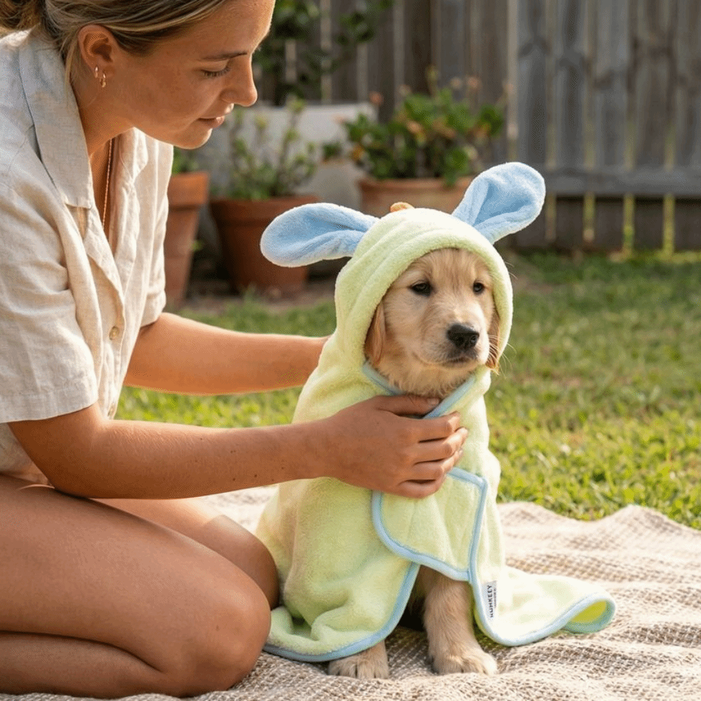 Super Absorbent Dog Hooded Bat - Fleece Hoodie Lined recension och pris