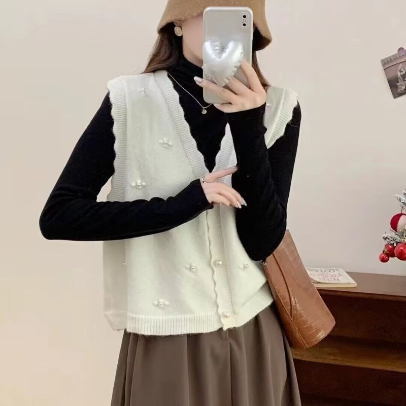 Pink Knit Vests For Women Casu - Winter Clothing Trends 2025 Women'S recension och pris
