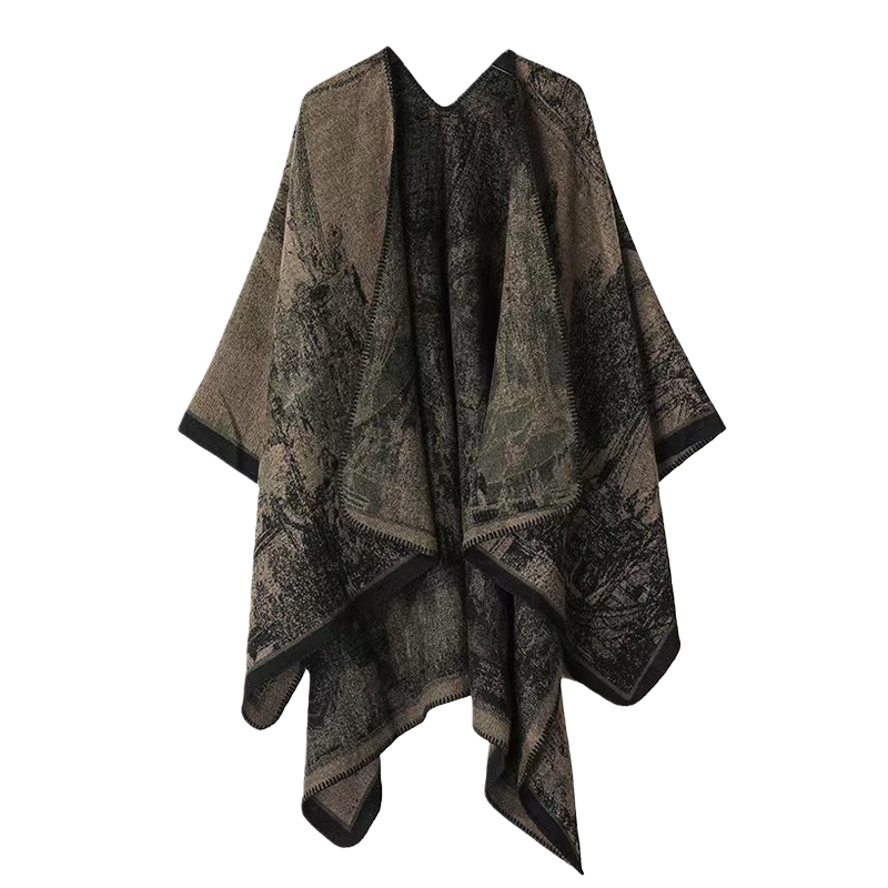 Printed Knitted Shawl for Wome - Winter Clothing Ideas recension och pris