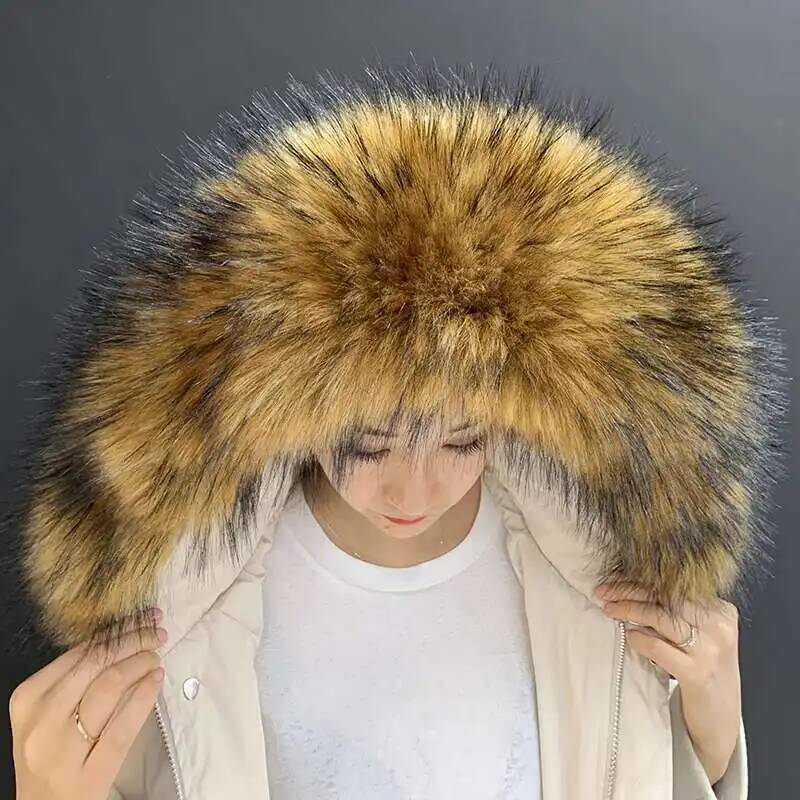 Detachable Faux Fur Collar Ext - Winter Clothing Design recension och pris