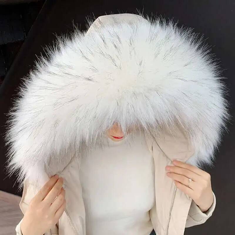 Detachable Faux Fur Collar Ext - Winter Clothing Design recension och pris