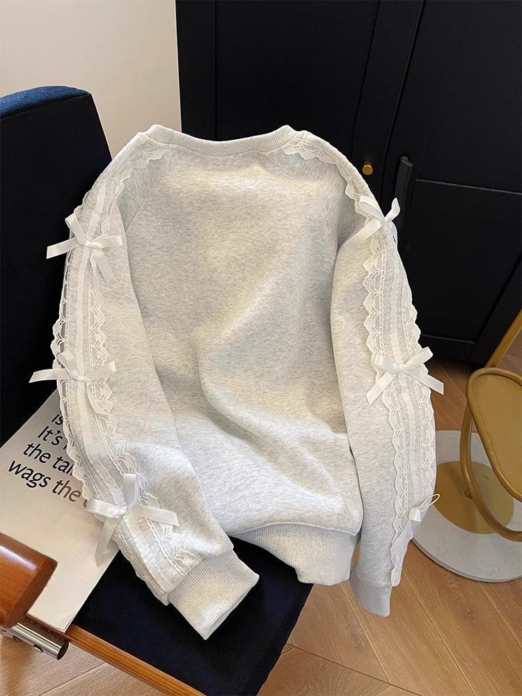 Round Neck Pearl Women's Sweat - Winter Clothing Trends 2025 Women'S recension och pris