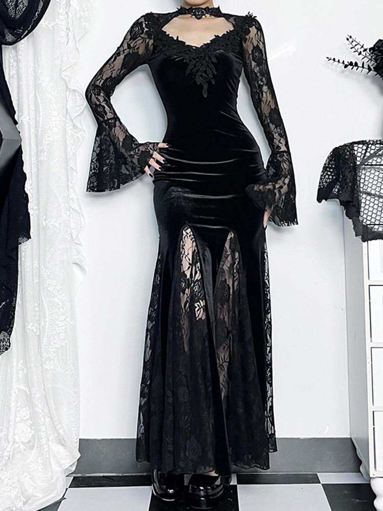 AltGoth Aesthetic Gothic Midi  - Winter Clothing Aesthetic recension och pris