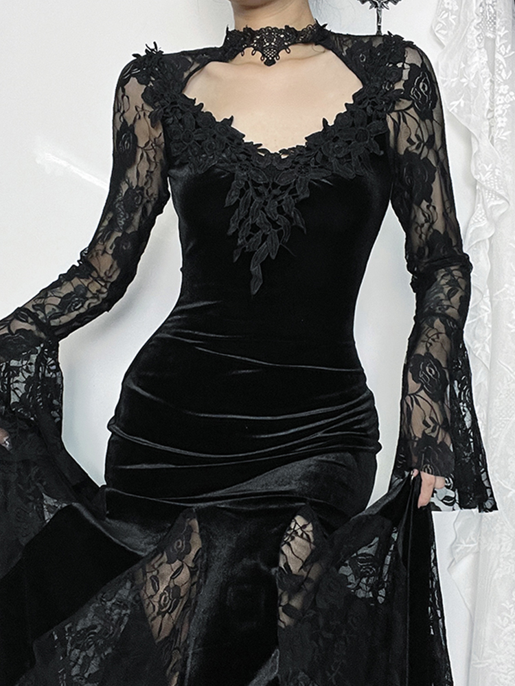 AltGoth Aesthetic Gothic Midi  - Winter Clothing Aesthetic recension och pris