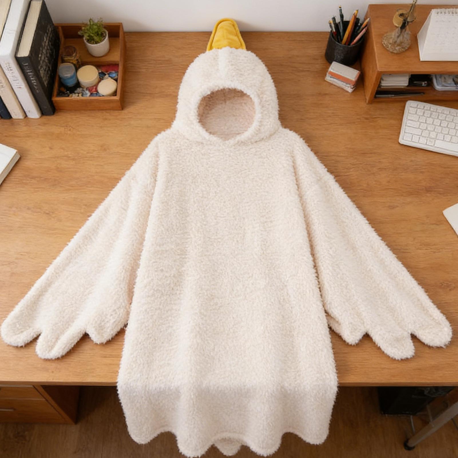 Wearable blanket Goose Robe Co - Fleece Hoodie Lined recension och pris
