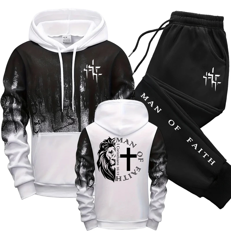 Man of Faith Pattern Men's Set - Winter Wear Clothes recension och pris