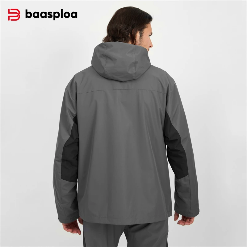 Baasploa New Men Jacket Outdoo - Fleece Hoodie Lined recension och pris