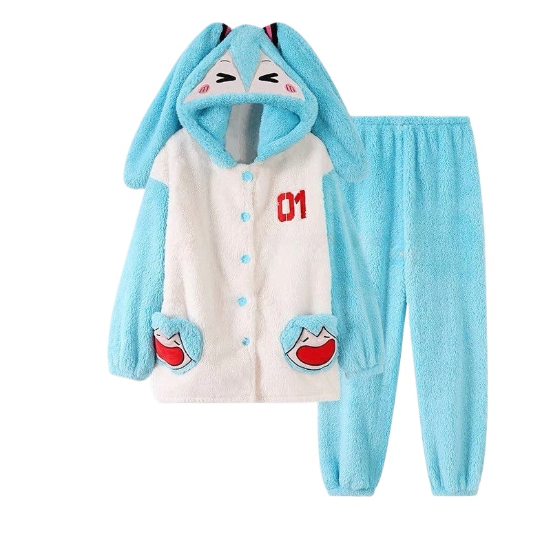 Hatsune Miku cartoon animation - Fleece Hoodie Lined recension och pris