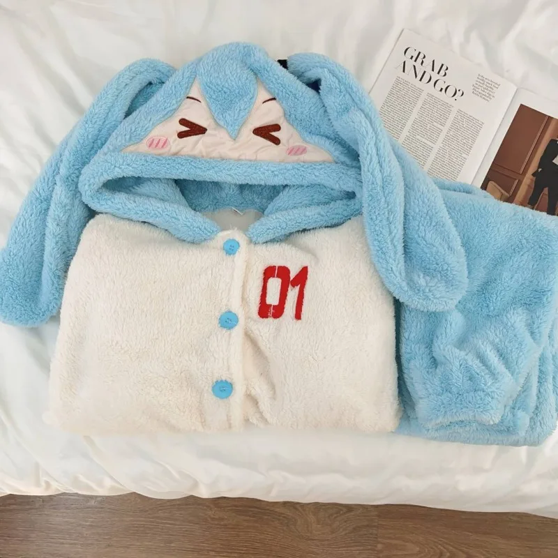 Hatsune Miku cartoon animation - Fleece Hoodie Lined recension och pris